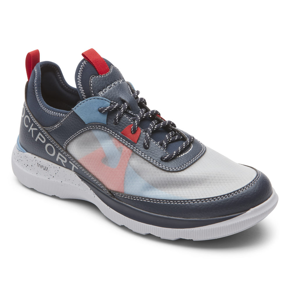 Tenis Rockport Homem Azuis - Truflex Hybrid Mudguard Tie - 08629ODPJ